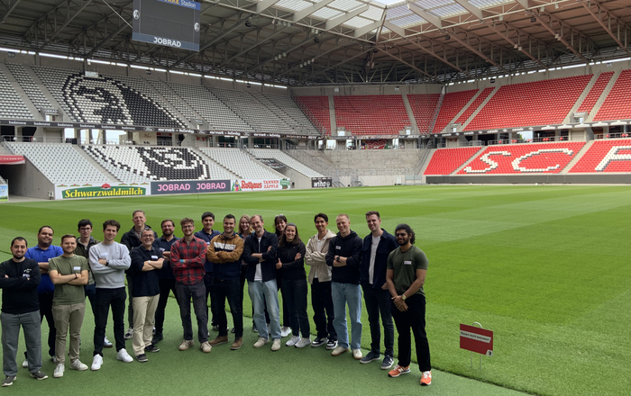 Im Stadion des SC Freiburg Im Stadion des SC Freiburg